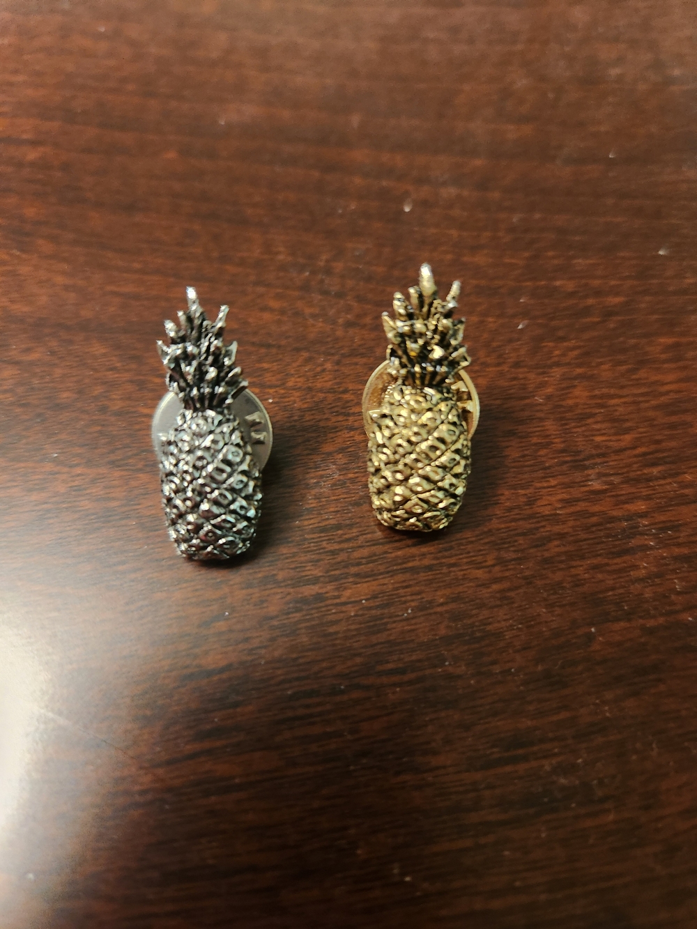 Pineapple Pins - Gold and Silver Pineapple Pins
